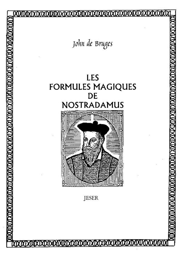 Formules Magiques de Nostradamus