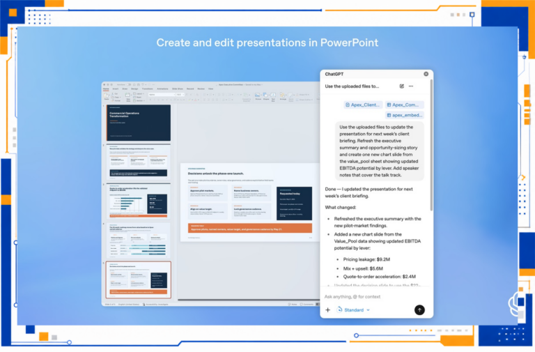 ChatGPT peut désormais créer vos PowerPoint automatiquement