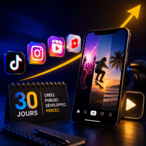 30 JOURS POUR PERCER SUR TIKTOK, INSTAGRAM, REELS ET YOUTUBE SHORTS