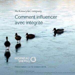 DIRIGER ET INFLUENCER AVEC INTÉGRITÉ