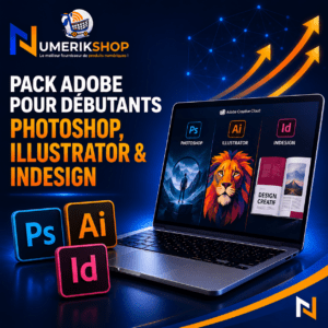 PACK ADOBE POUR DÉBUTANTS — PHOTOSHOP, ILLUSTRATOR & INDESIGN